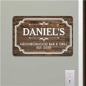 Bar Wall Art | Personalized Home Bar Sign