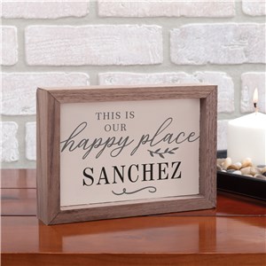 Personalized Table Top Sign | Our Happy Place Sign