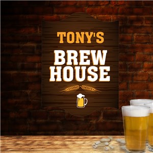 Personalized Brew House Wall Sign