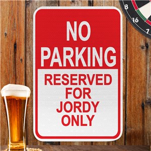 Personalized Parking Sign