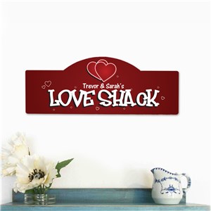 Love Shack Personalized Wall Sign | Personalized Couple Gifts