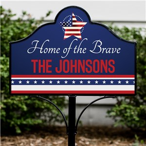 Patriotic Lawn Decor | Personalized Garden Signs