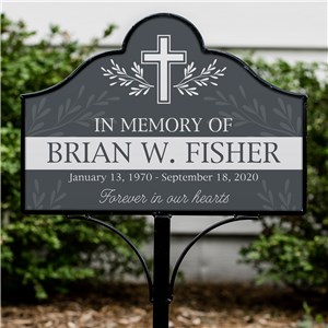 Interchangeable Garden Sign Set | Memorial Cross Sign