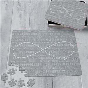 Personalized Infinity Symbol Puzzle and Tin | Romantic Home