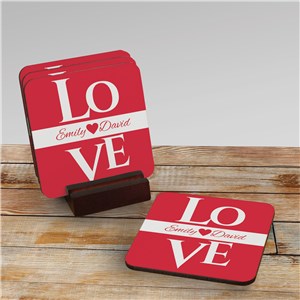 Love Personalized Coasters | Romantic Home