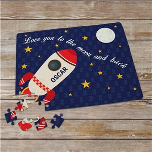 Personalized Love You To The Moon and Back Puzzle | Valentines Day Gifts For Kids