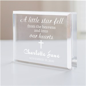 Personalized Baptism Keepsake For Baby | Engraved Baptism Keepsake