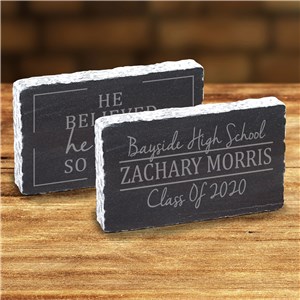 Engraved Believed-Could-Did Marble Keepsake | Engraved Keepsakes