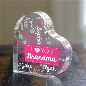 Personalized Acrylic Keepsake | Heart Shaped Gifts