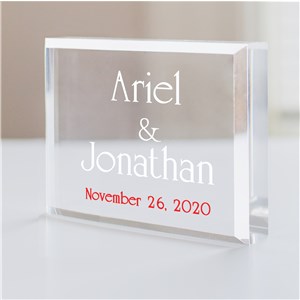 Personalized Cake Topper | Keepsake with Wedding Date