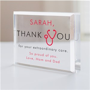 Personalized Extraordinary Care Health Care Worker Keepsake