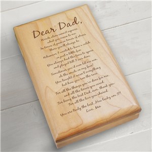 Personalized Father's Day Valet Box | Personalized Keepsake Box