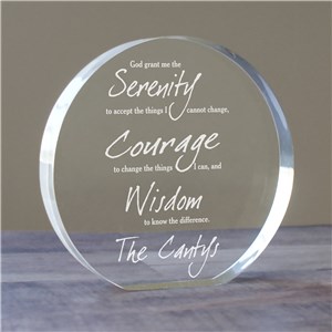 Engraved Serenity Prayer Keepsake 720682R