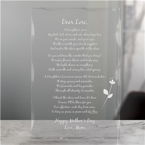 To My Daughter... Personalized Keepsake Block | Engraved Keepsakes