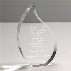 Tears Could Build A Stairway Memorial Tear Keepsake | Memorial Gifts