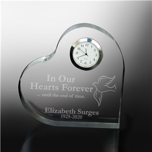 In Our Hearts Forever Personalized Memorial Heart Keepsake | Remembrance Gifts