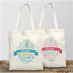 Easter Egg Personalized Tote Bag | Personalized Easter Gifts