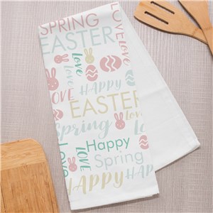 Easter Kitchen Towels | Personalized Easter Decor