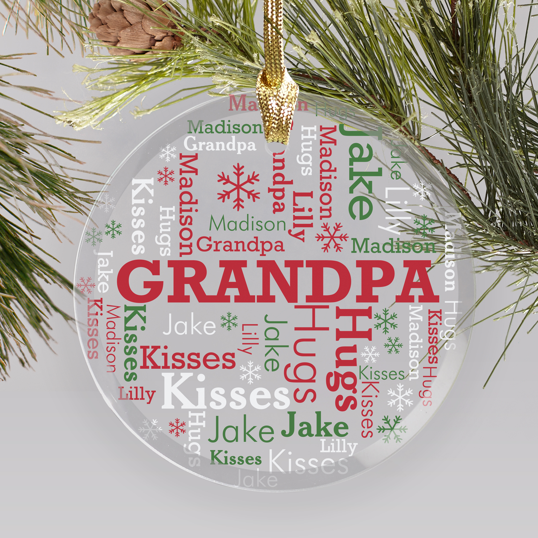 Personalized Any Name Ornaments | Personalized Family Ornaments