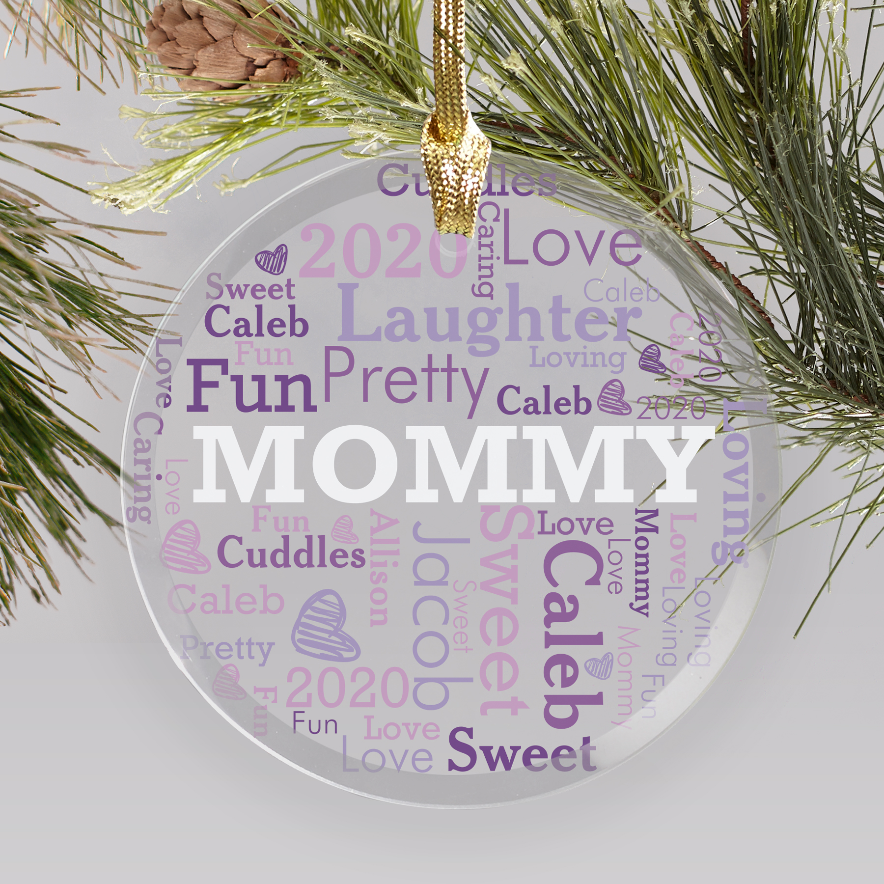 Personalized Any Name Ornaments | Personalized Family Ornaments