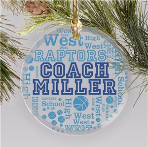 Personalized Coach Ornaments | Christmas Gifts For Coaches