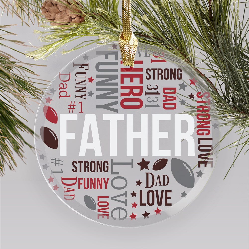 Personalized Word Art Ornaments | Personalized Brother Christmas Ornament