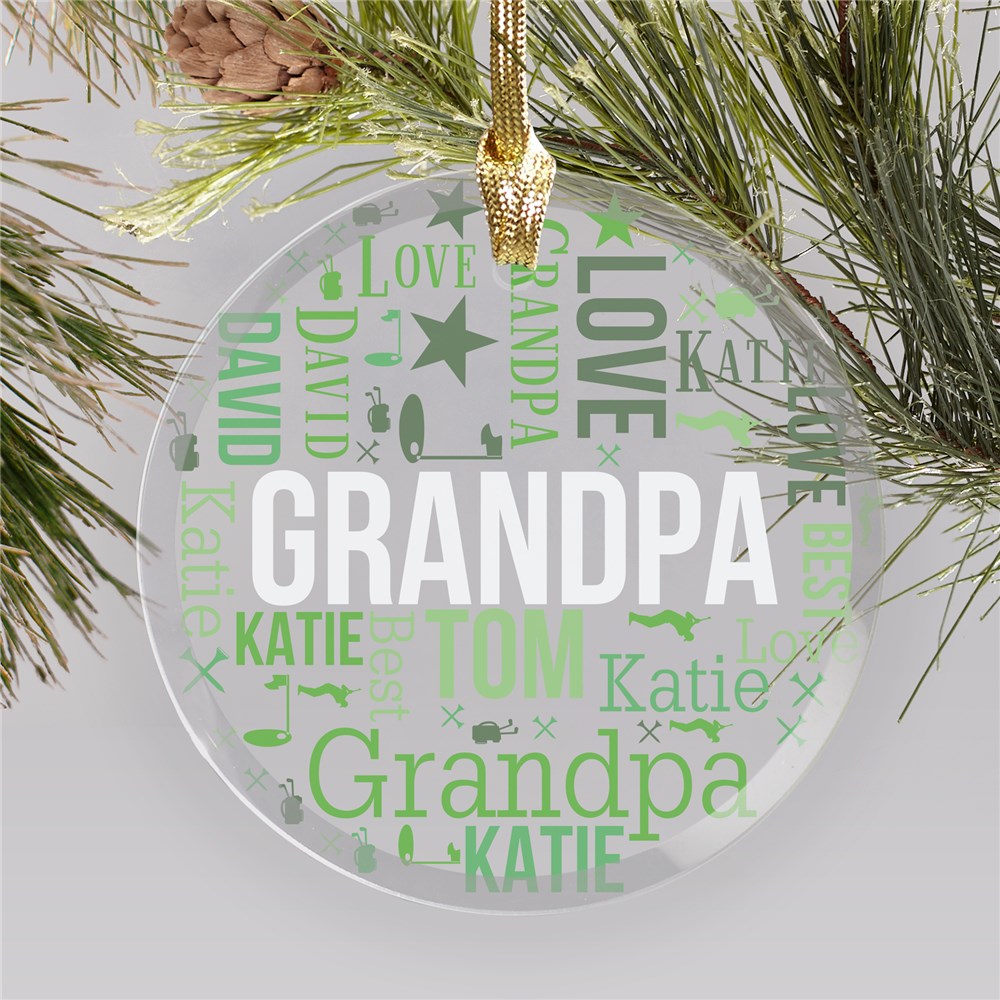 Personalized Word Art Ornaments | Personalized Brother Christmas Ornament