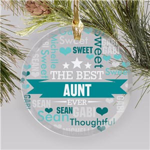 Gifts For Favorite Aunt | Personalized Aunt Ornaments