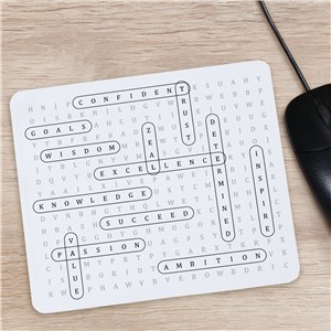 Customized Crossword Mouse Pad | Word-Search Office Gifts