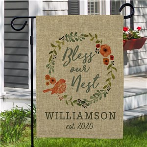 Personalized Garden Flags |Burlap Garden Flag