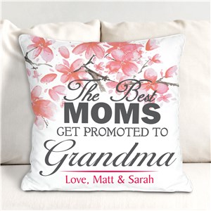 Personalized Promoted to Grandma Throw Pillow | Personalized Mom Pillows