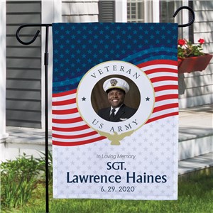 Personalized Veteran Memorial Garden Flag | Personalized Garden Flag