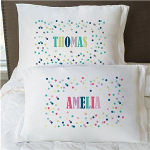 Personalized Polka Dots Pillowcase | Personalized Pillowcases For Kids