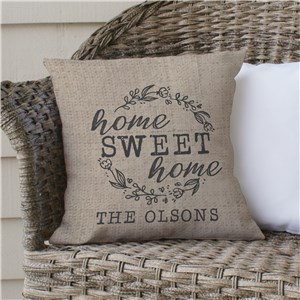 Home Sweet Home Personalized Throw Pillow | Personalized Throw Pillows