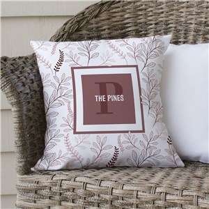 Floral Personalized Throw Pillow | Personalized Throw Pillows