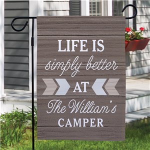 Custom Garden Flags | LIfe Is Better Personalized Garden Flag