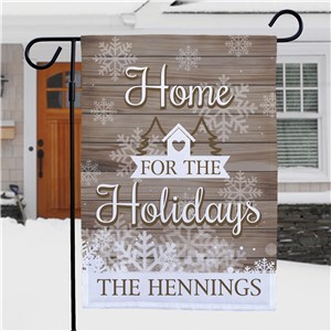 Personalized Holiday Flags | Home For The Holidays Outdoor Decor