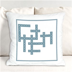 Personalized Throw Pillows | Crossword-Themed Gifts