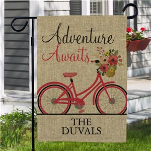 Personalized Valentine Garden Flags | Adventure Awaits Garden Flag