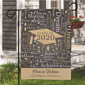 Custom Graduation Garden Flag