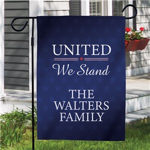 Personalized United We Stand Garden Flag 830163352X