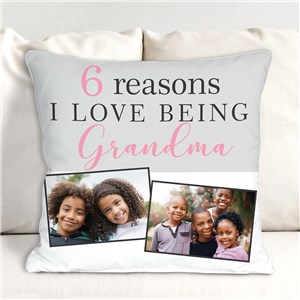 Personalized Reasons I Love Being a Grandma Throw Pillow