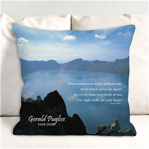 Personalized Memorial Throw Pillow Sympathy Gift | Memorial Gift Ideas