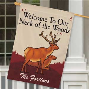 Personalized Neck of the Woods House Flag | Personalized House Flags