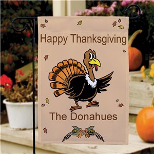 Happy Thanksgiving Garden Flag | Personalized Garden Flags