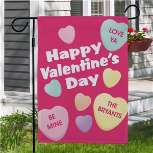 Candy Hearts Garden Flag | Valentine’s Day Gifts Under 25