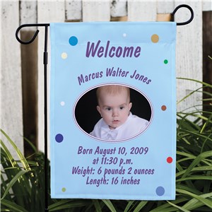 Baby Announcement Flag | New Baby Flag