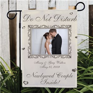 Personalized Wedding Garden Flag