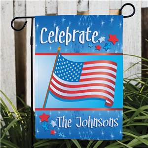 Personalized Celebration Patriotic Garden Flag | Patriotic Gifts