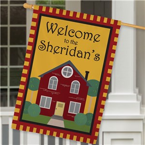 Personalized Welcome to Our Home House Flag | Personalized House Flags